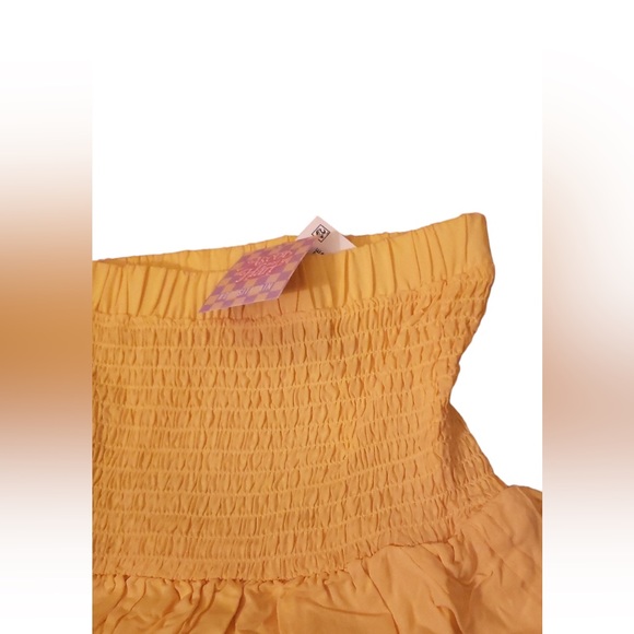 ✨ 💛 NWT yellow stretchy flutter tiered skirt/ top 💛✨ - Picture 3 of 4